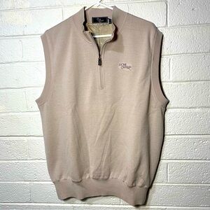 NICE Lined Merino Wool Australian Cold Weather Golf Sport Performance Vest Zip L